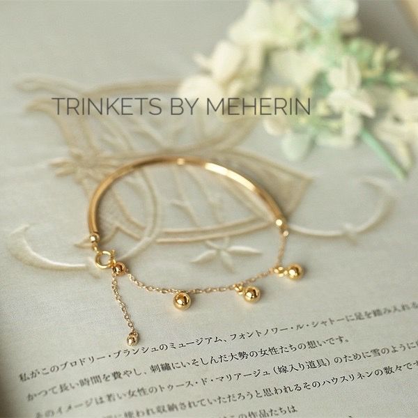 Minimal 18k gold plated bracelet