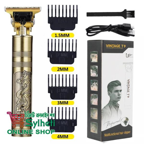 Rechargeable Vintage T9 Dragon Style Trimmer Metal Body
