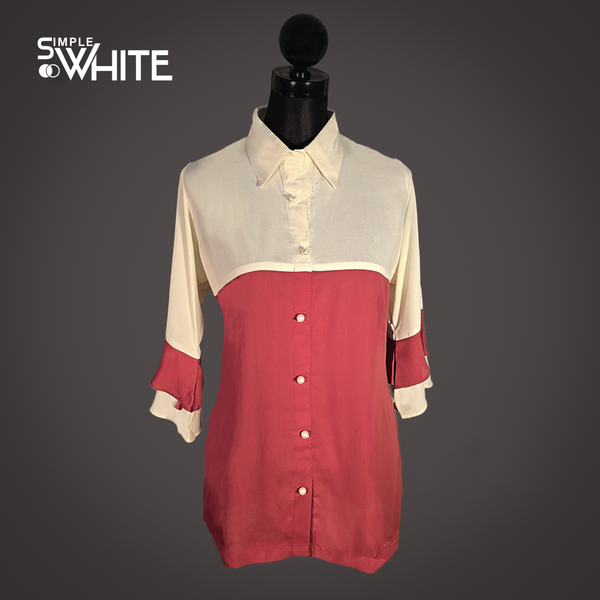 Two-Tone Harmony Tops/Shirt