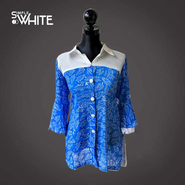 Blue Bloom Tops