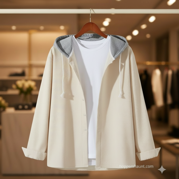 Premium wolf fabric hooded shirt for winter (unisex)