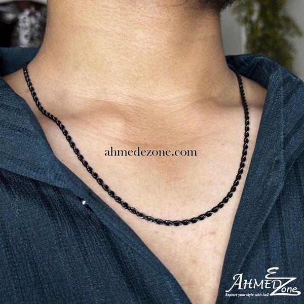 3mm Twist Neck Chain Stainless Steel (GC-317)