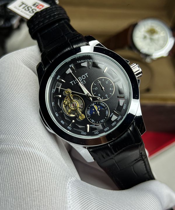 Tissot Auto Belt Full Black Silver Case