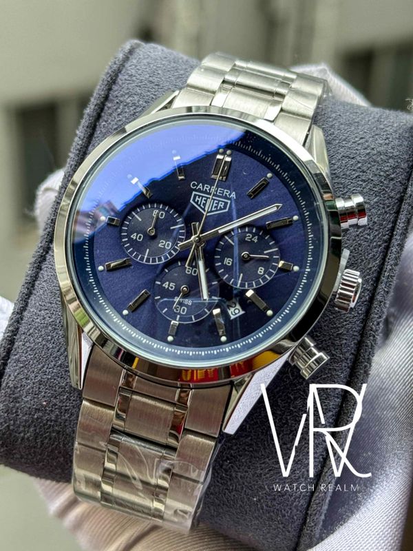 TAG HEUER 3 CHRONO BLUE DIAL