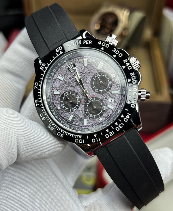 Rolex Daytona Meteorite Belt Black Silver Case