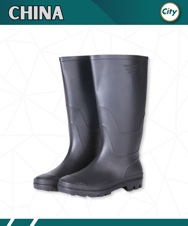 ১ জোড়া পিভিসি সেফটি বুট লম্বা ওয়াটার প্রুফ গামবুট