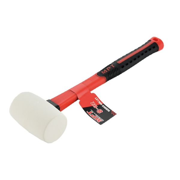 MPT Rubber Mallet, ( 8oz | 16oz ),Fiberglass Handle; Model: MHD06003-8 | MHD06003-16