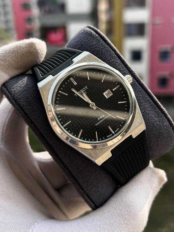 Tissot Prx Waffle Dial Black AA