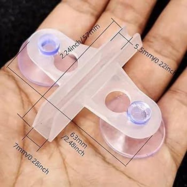 Aquarium glass divider clip