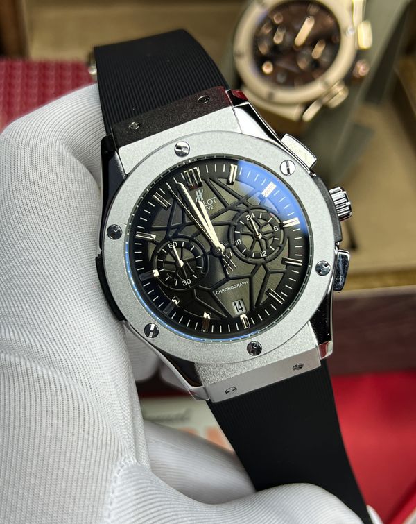 Hublot Spider Belt Full Black Silver Case