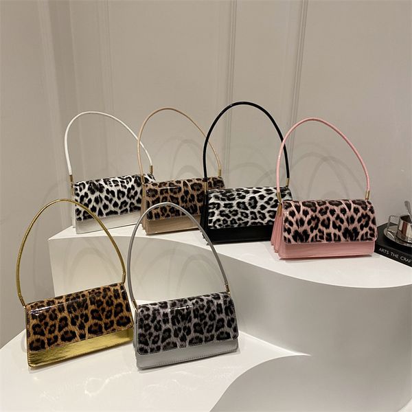 Glossy Tiger print shoulder bag