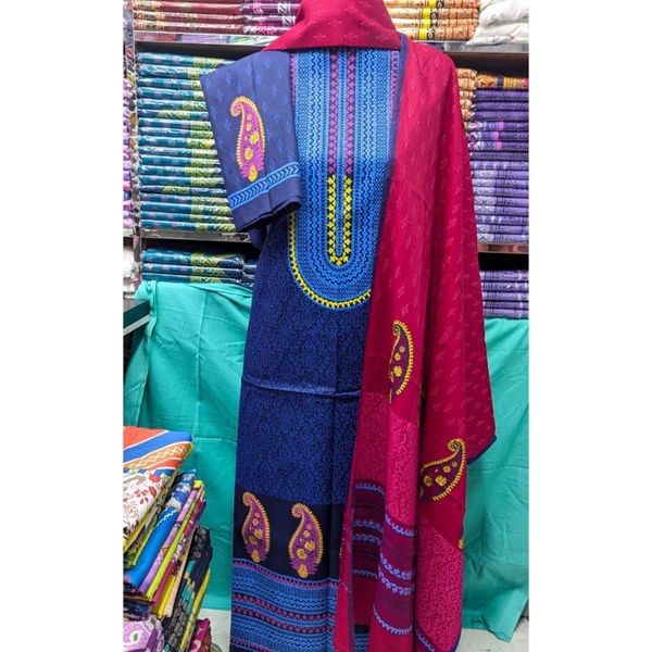 Hight Quality Cotton Printed Three Piece