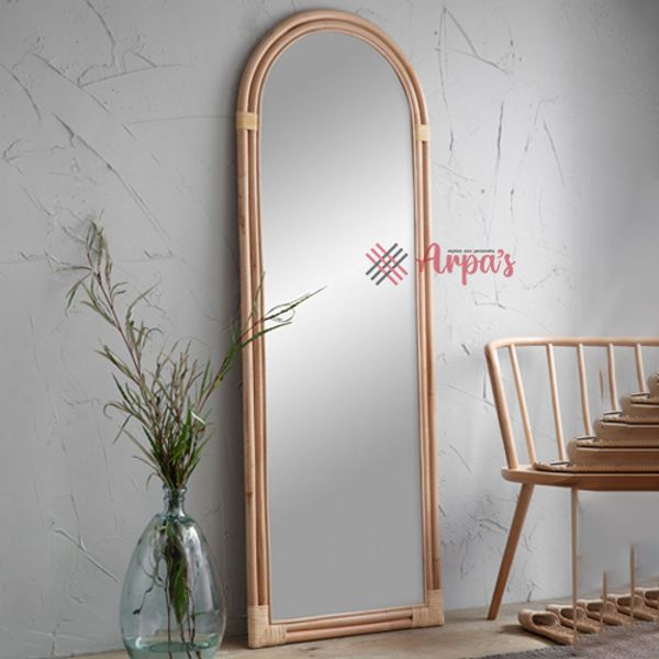 Rattan Standing Mirror Frame (Without Mirror)