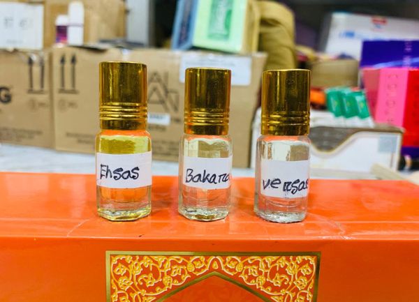 Sample 3pcs 3ml Concentrated Perfume Oil , Ehsas,Bakarat Rouje, Versace Eros