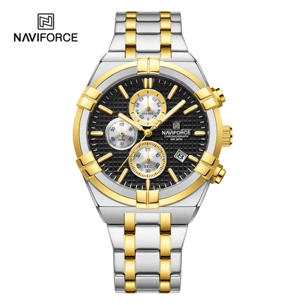 Naviforce NF 8042 – Two-Tone Black Watch Price In Bangladesh