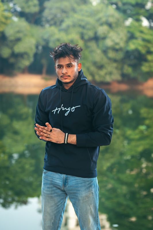 HB2 Hoodie Navy Blue