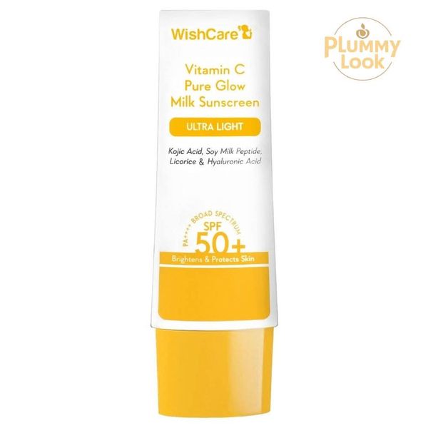 Wishcare 2% Vitamin C Pure Glow Milk Sunscreen | SPF 50 PA++++
