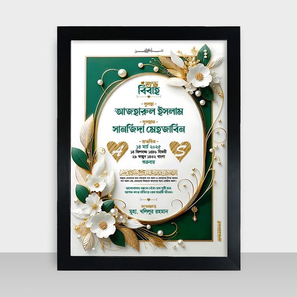 Bibaho Soronika Frame - বিবাহ স্মরণিকা - Code: BS16
