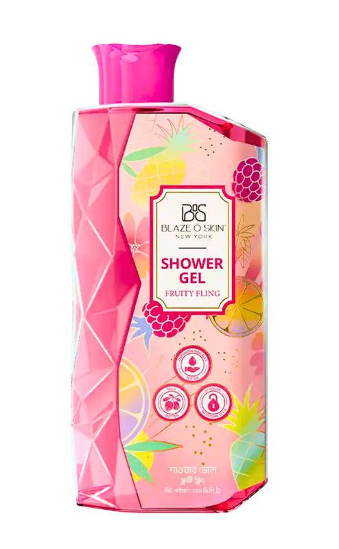 Blaze O' Skin Shower Gel : Fruity Fling 250ml - Image 1