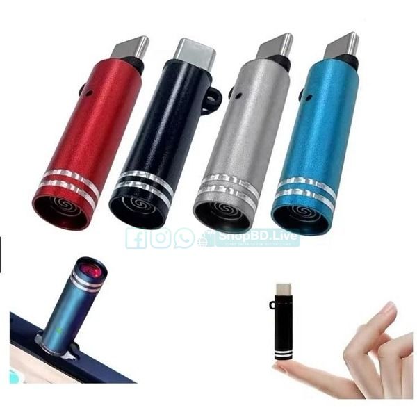 Type-C USB Rechargeable Key Ring Lighter | Windproof Electronic Cigarette Lighter | Price in BD