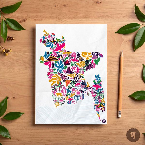 Bangladeshi Colorful map