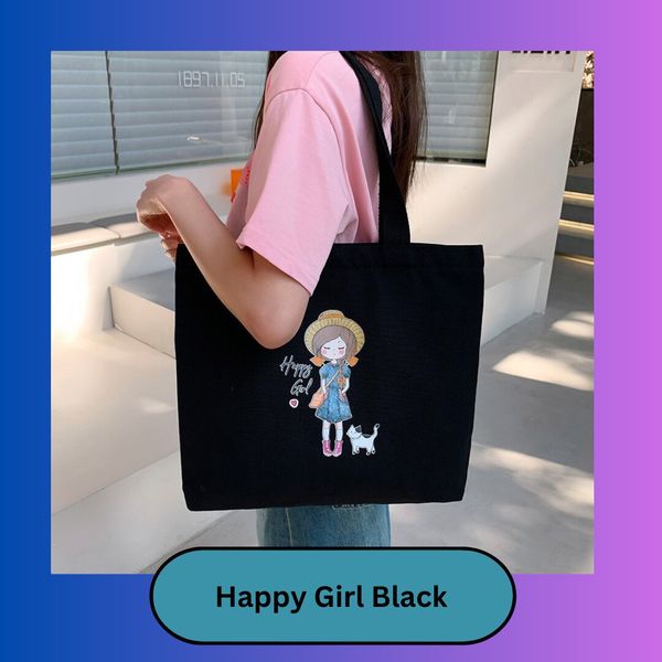 Happy Girl Black