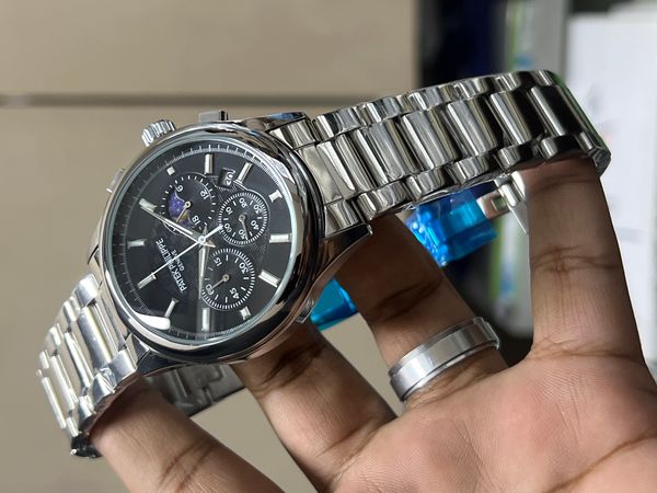 PATEK CHRONO CHAIN SIMPLE BLACK DIAL