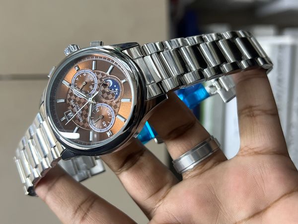 PATEK CHRONO CHAIN SIMPLE BROWN DIAL