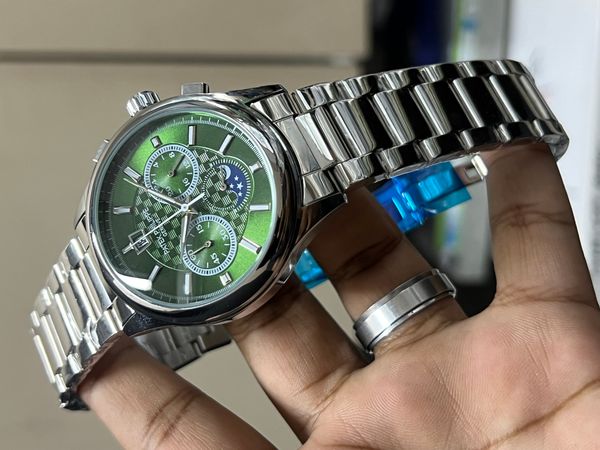 PATEK CHRONO CHAIN SIMPLE GREEN DIAL