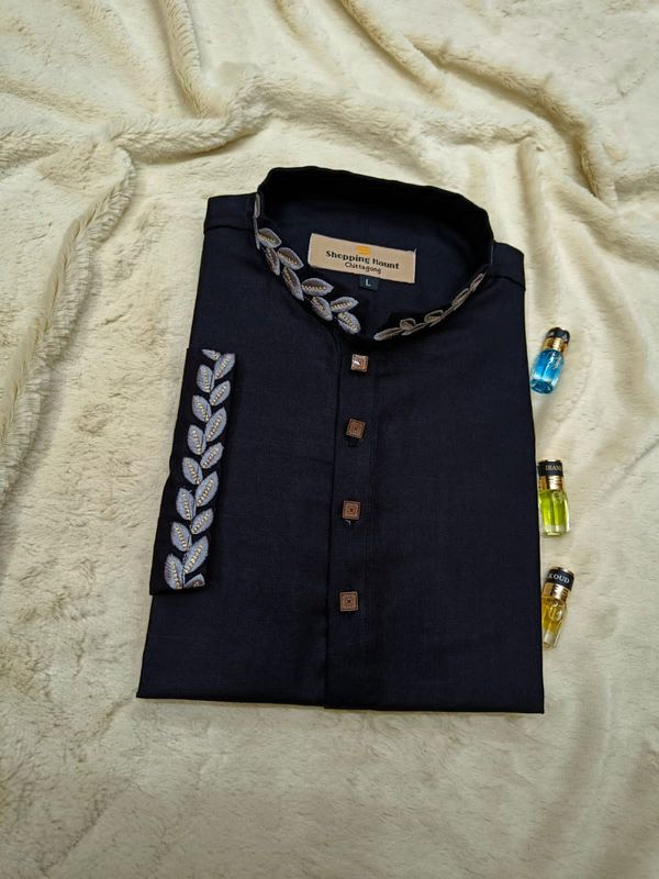Exclusive Premium panjabi for eid (Black embroidery) 002