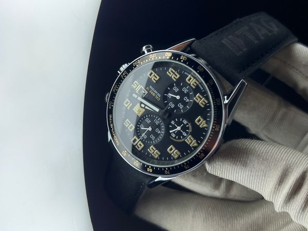 Tag Heuer Calibre 16 Black Dial Silver Case AA Grade