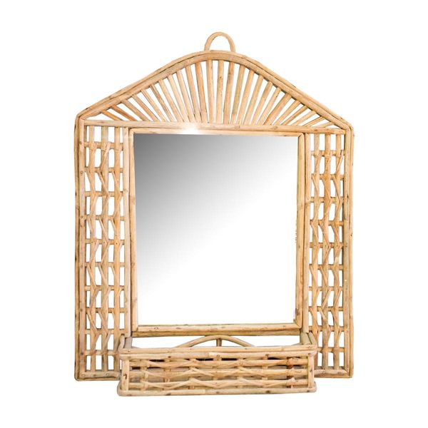 Handcrafted Exclusive Cane Wall Mirror