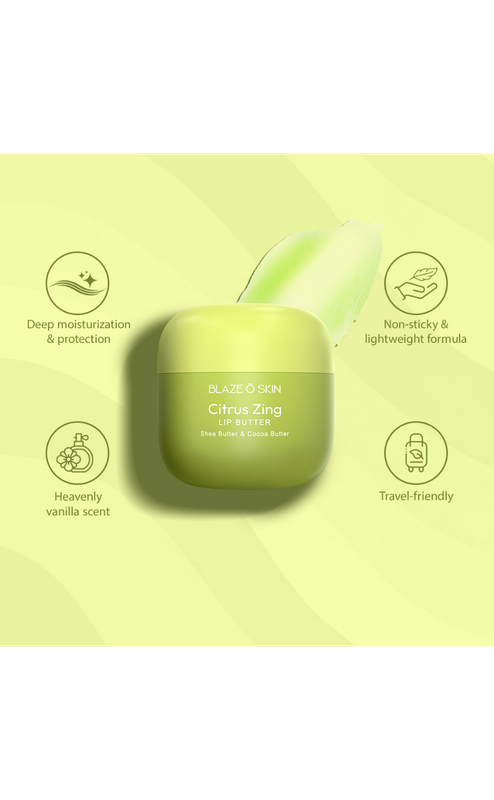 Blaze O’ Skin Citrus Zing Lip Butter 30ml - Image 2