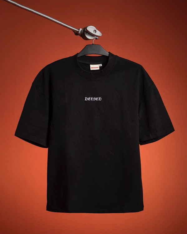 DENIED Premium Solid Drop Shoulder - Dark Black