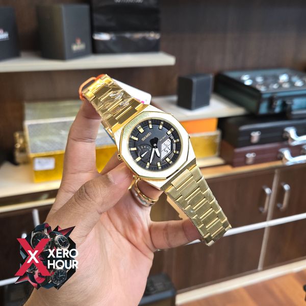 Skmei 1816 Dual Time Show digital | Gold Color
