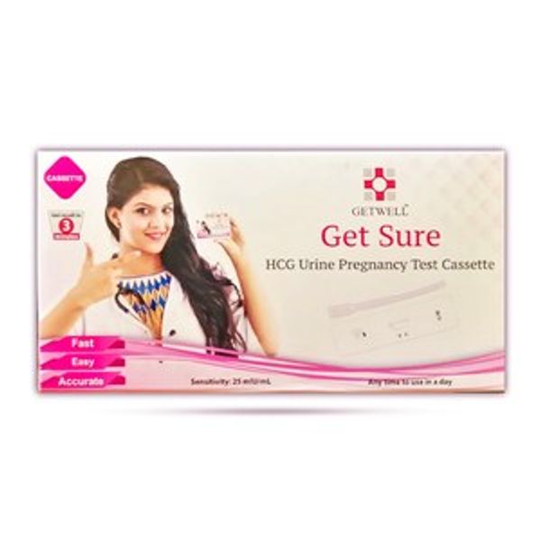 Get Well - Get Sure HCG Pregnancy Test Cassette 1pc
