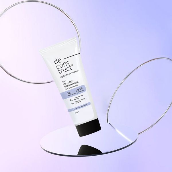 De Construct Oil-Free Moisturizer for Oily Skin - 3% NMF Complex + 0.2% Panthenol | Non-Comedogenic Moisturizer