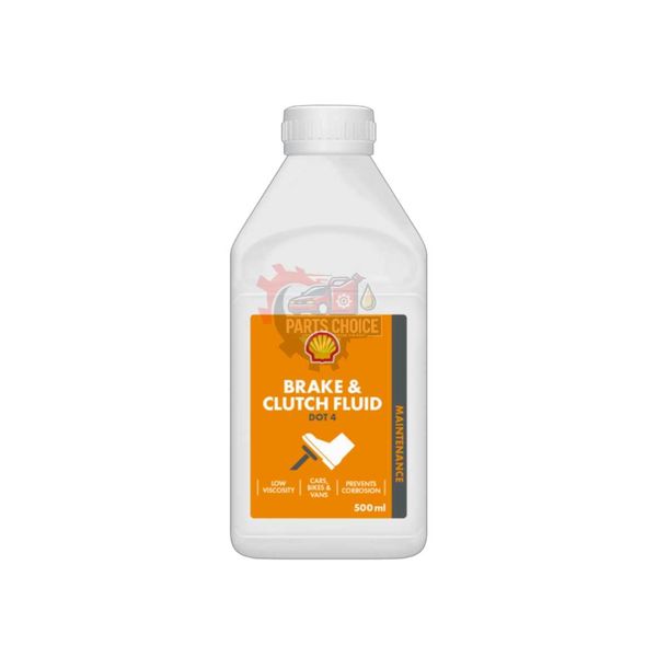 SHELL DOT 4 BRAKE & CLUTCH FLUID 500ML