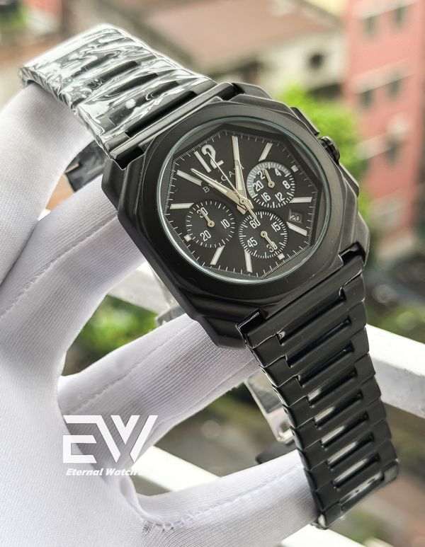 BVLGARI MATTE FULLBLACK CHRONO ACTIVE