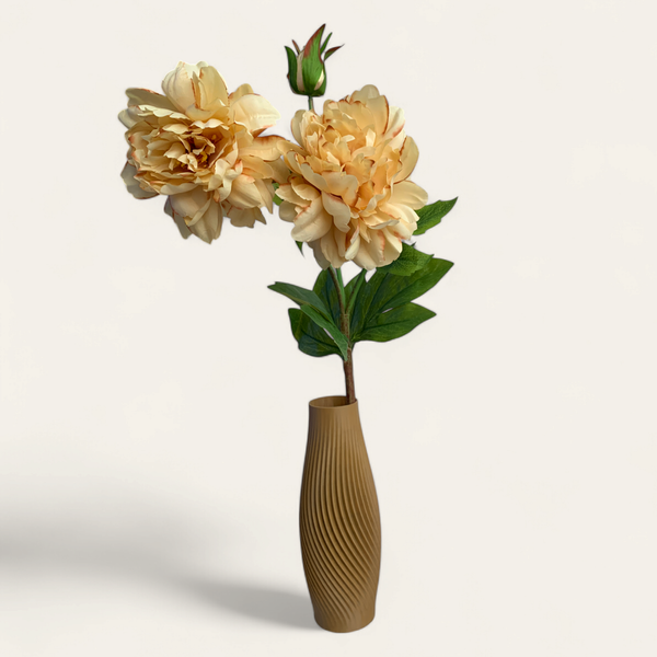 Artificial Genus Paeonia Flower With Vase