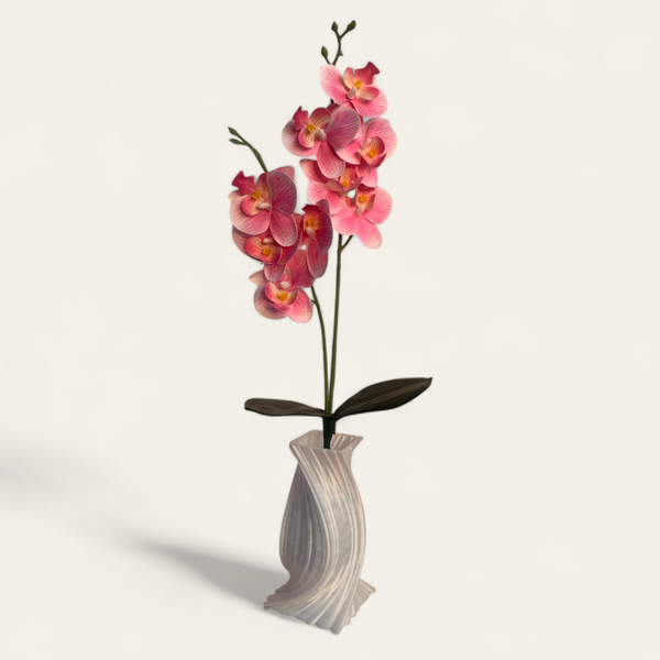 Phalaenopsis Orchid Artificial Flower with Vase
