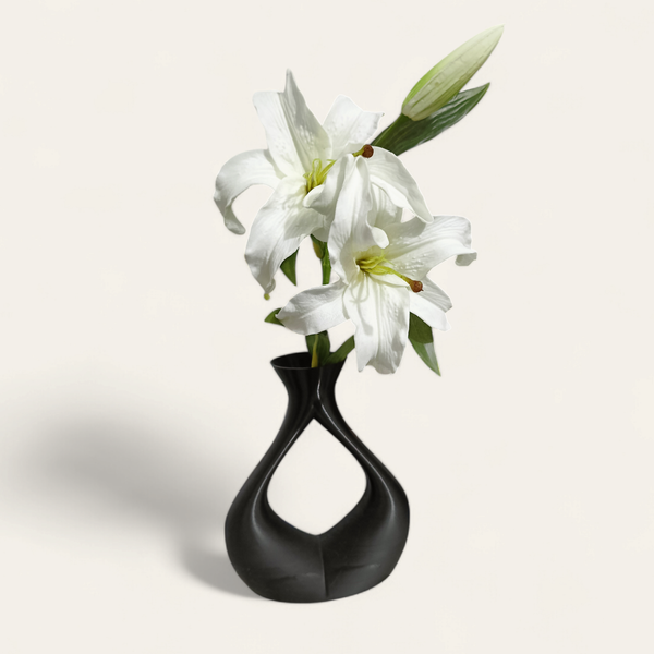 Elegant Modern Vase & Premium Lilies