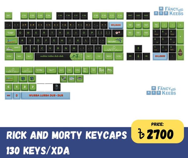 Rick and Morty XDA Keycap Set