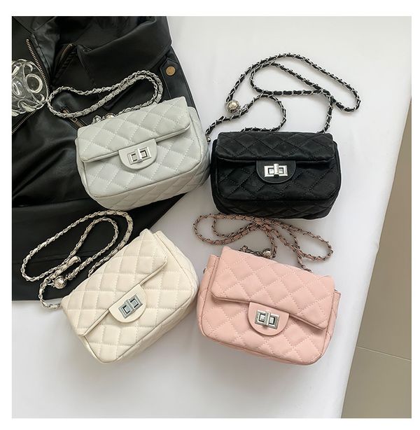 Chanel style diamond chain bag women's 2025 new style trendy Korean version small square bag versatile shoulder messenger bag