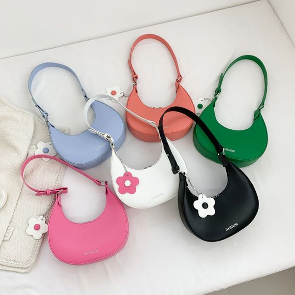 Flower keychain Moon bag