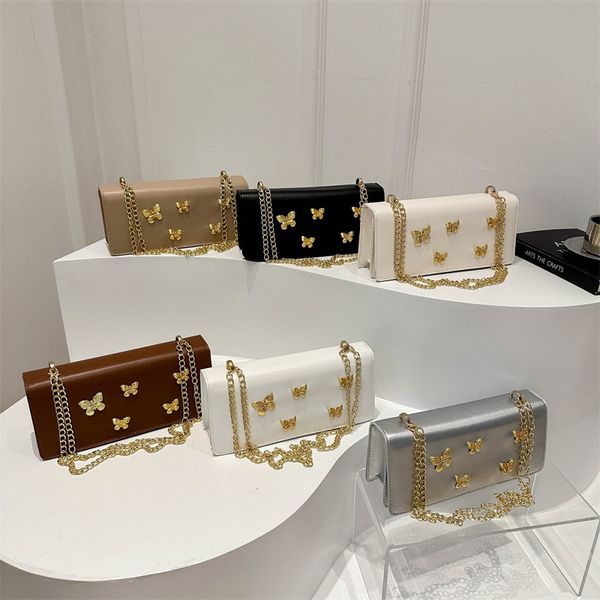 Butterfly stone big size shoulder bag