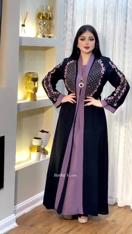 এক্সক্লুসিভ এডজাস্ট কটি বোরকা – এমব্রয়ডারি ও স্টোন ডিজাইন