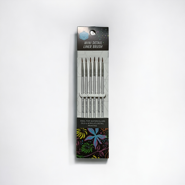 KeepSmiling Mini Detail Liner Brushes Pack Of 6