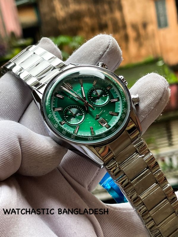 Tag Carrera Sweep Green Dial Chrono