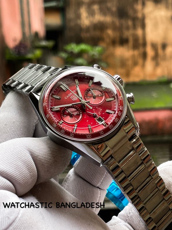 Tag Carrera Sweep Red Dial Chrono